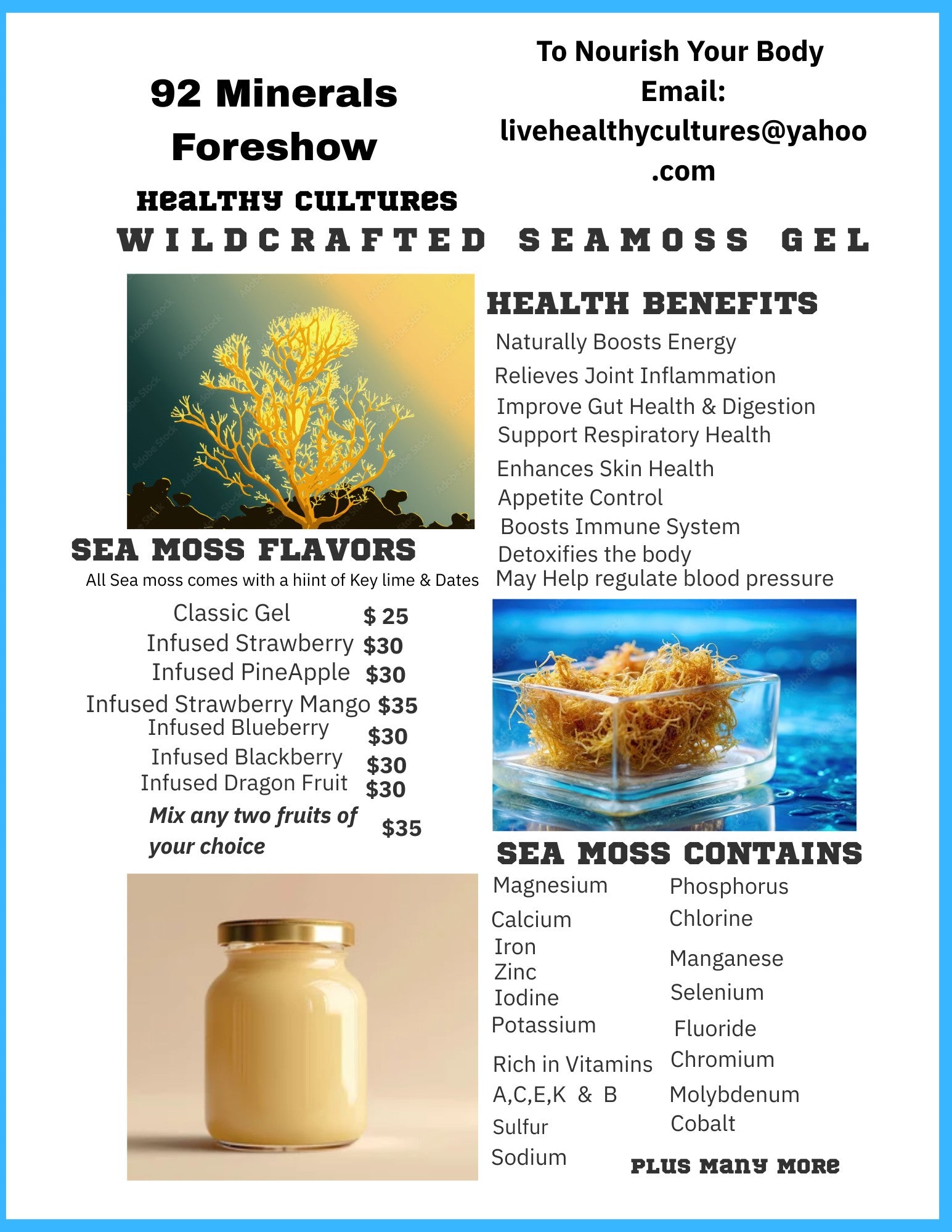 Wild Crafted Sea Moss Gel 16oz